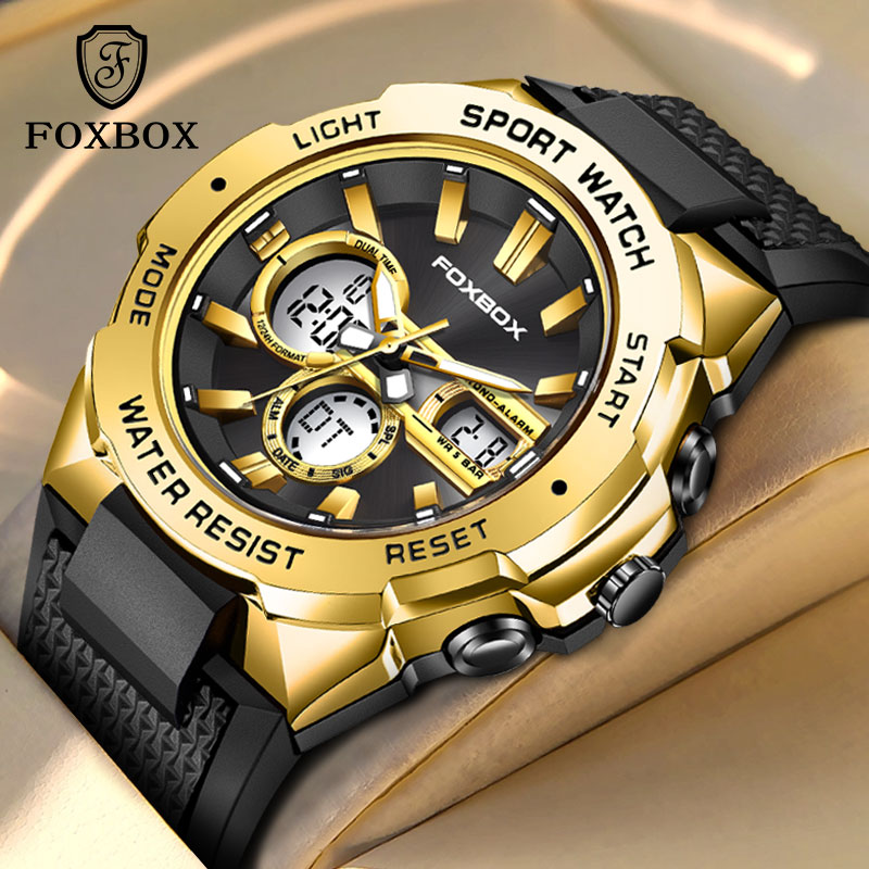 Suede Strap Watch - FOXBOX Nuovi Orologi Militari da Uomo,