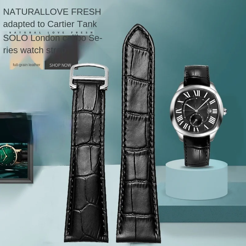 Cartier Watch Tank - Cinturino per orologio in vera pelle