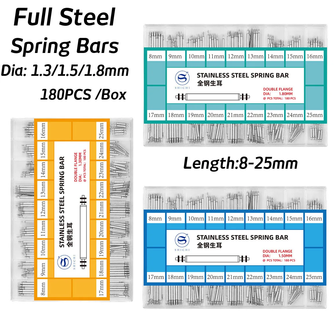 180PCS 1.3mm 1.5mm 1.8mm cintu - Spring Bar Tool Set recensione e prezzo