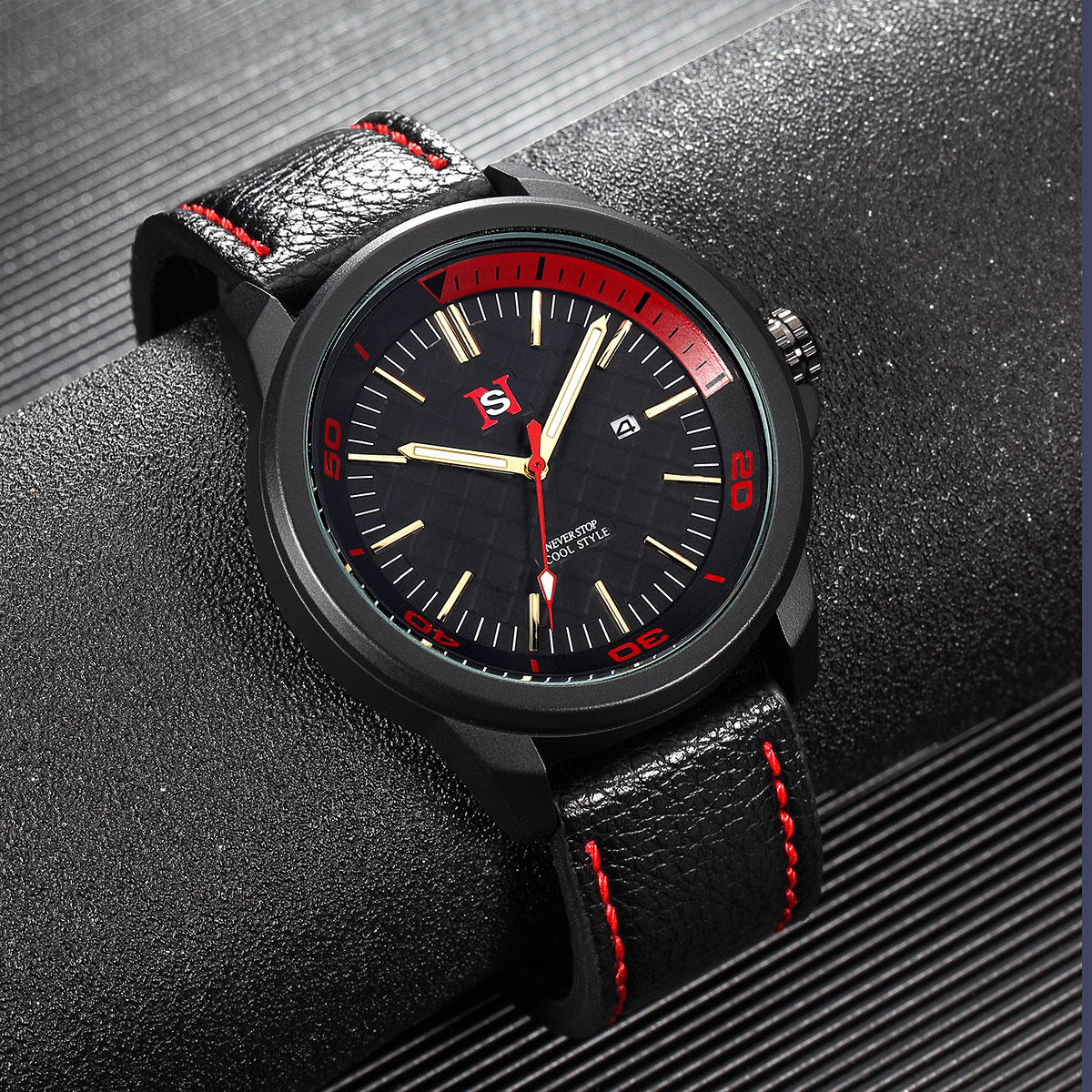 NS Orologio da uomo semplice e - Suede Strap Watch recensione e prezzo