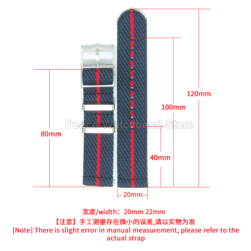 20 22mm Bracciale in nylon kak - Nato Strap Nylon recensione e prezzo